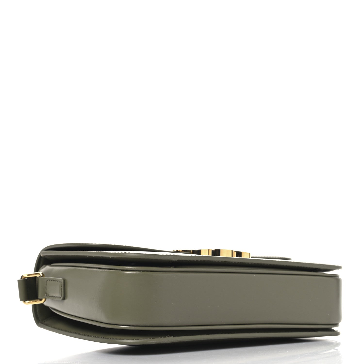 Celine Shiny Calfskin Medium Triomphe Soft Khaki 4 of 11