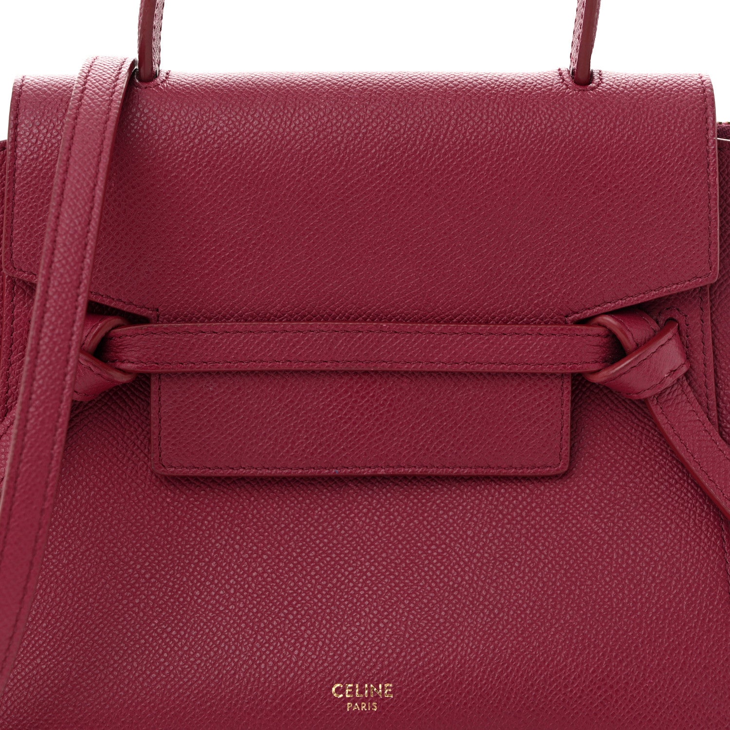 Celine Grained Calfskin Nano Belt Bag Acai 8 of 11