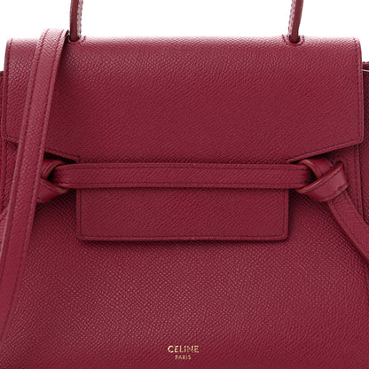 Celine Grained Calfskin Nano Belt Bag Acai 8 of 11