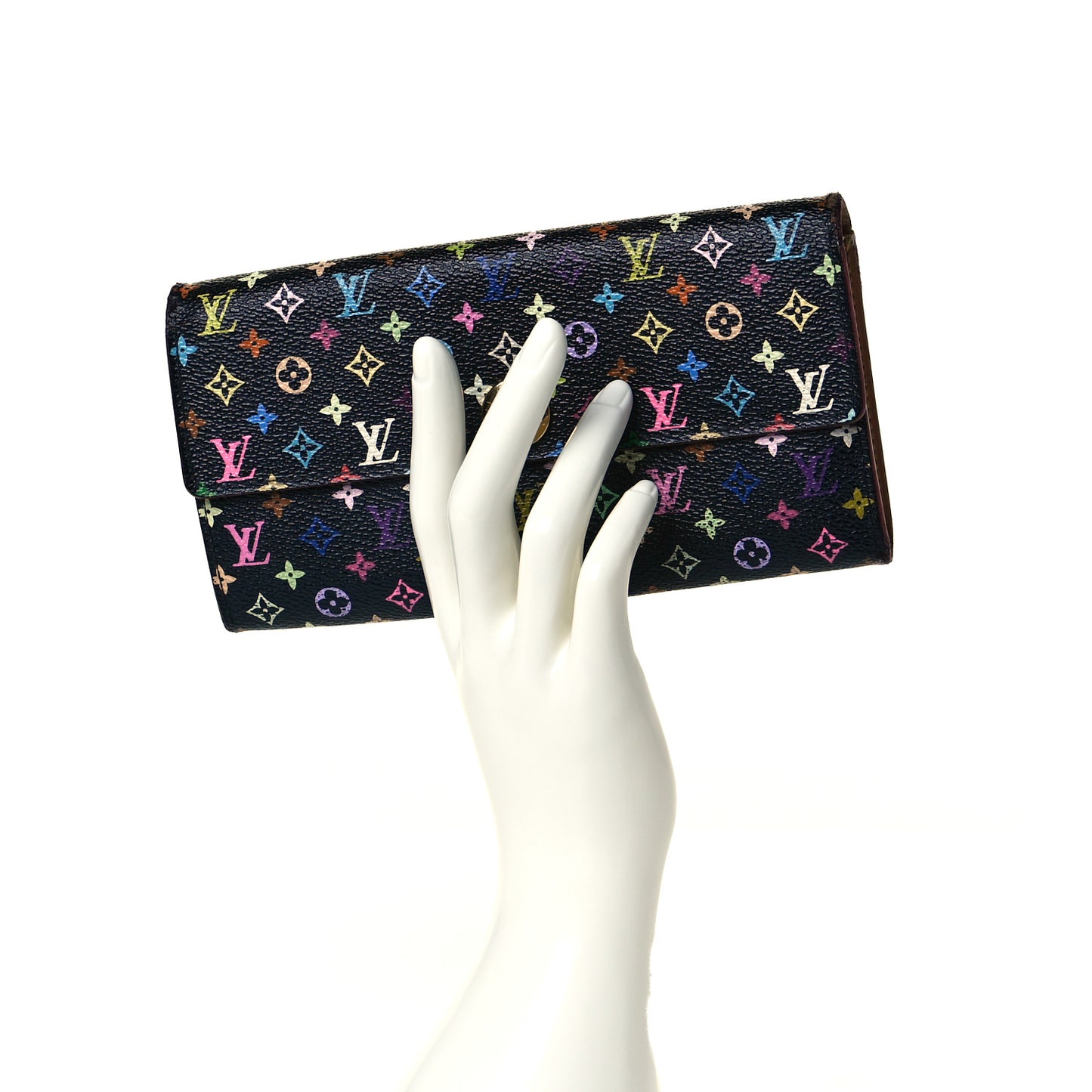 Monogram Multicolor Sarah Wallet Black