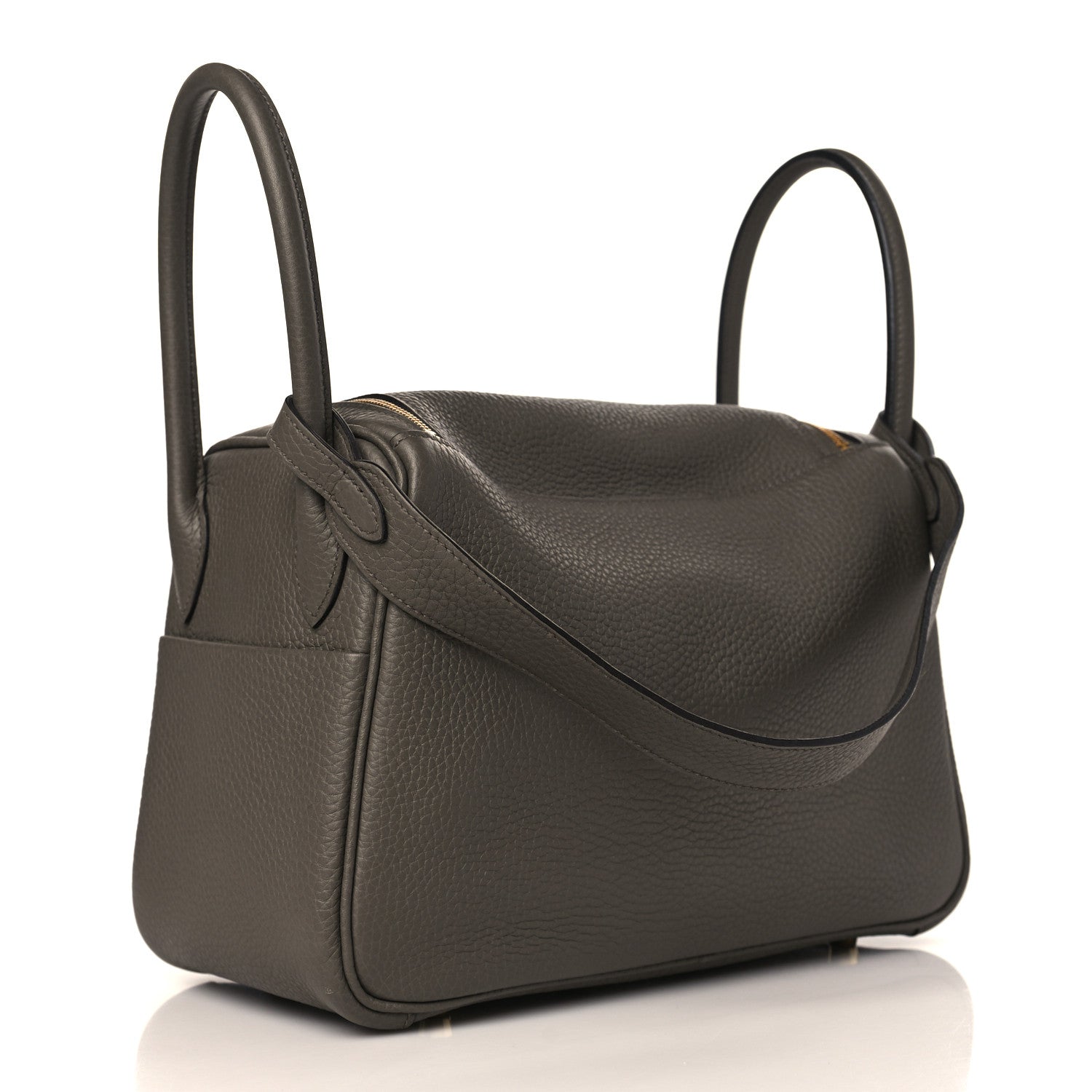 Hermes Taurillon Clemence Lindy 26 Etain 3 of 10