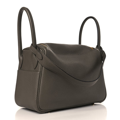Hermes Taurillon Clemence Lindy 26 Etain 3 of 10