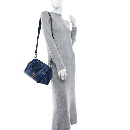 Louis Vuitton Damier Heritage Speedy Bandouliere 25 Blue 2 of 8