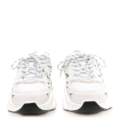 Christian Dior Technical Mesh Calfskin Mens B30 Sneakers 44.5 White Light Grey 3 of 9