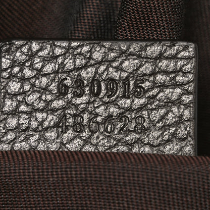 Gucci Monogram Dollar Calfskin Waist Pouch Beige Ebony Testa di Moro Marrone Scuro 7 of 10