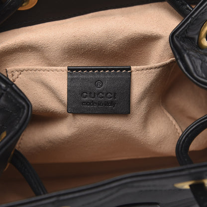 Gucci Calfskin Matelasse GG Marmont Flap Backpack Black 5 of 9