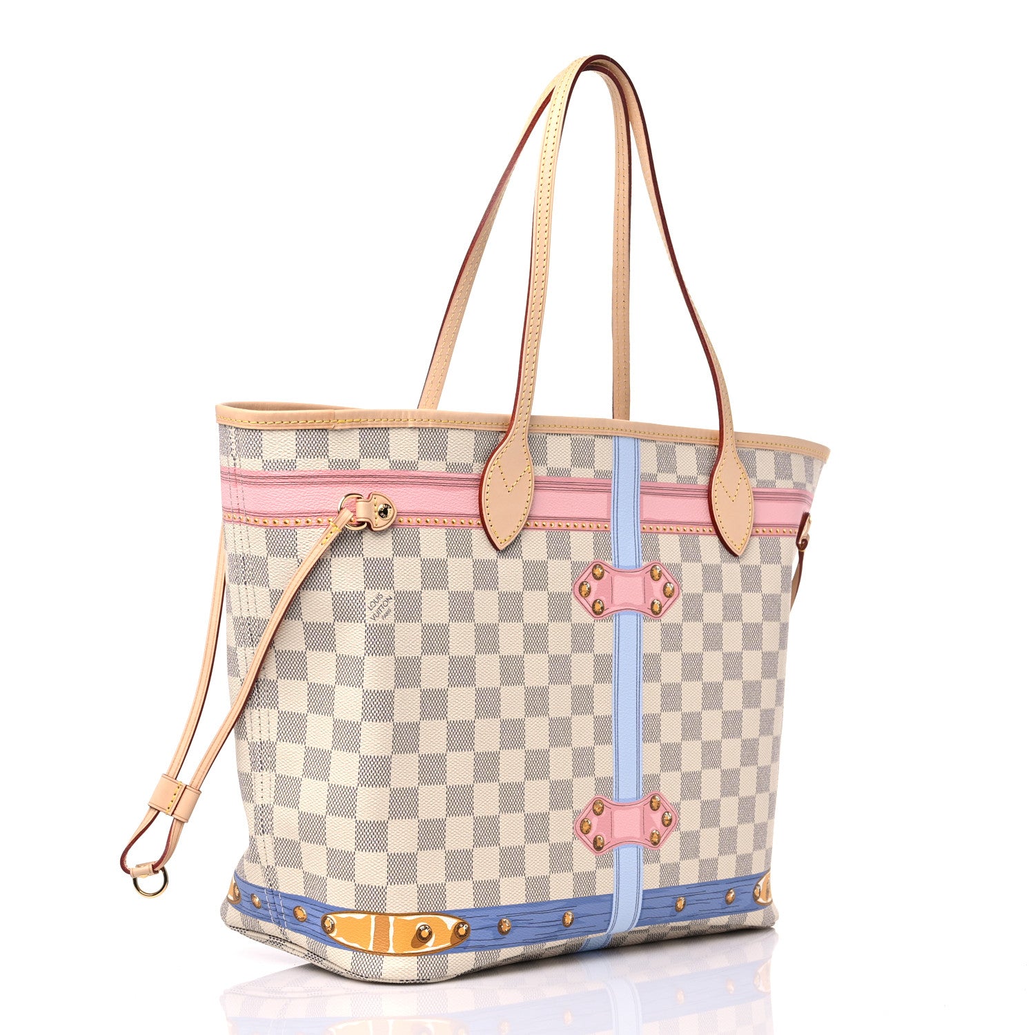 Louis Vuitton Damier Azur Summer Trunks Neo Neverfull MM 4 of 11