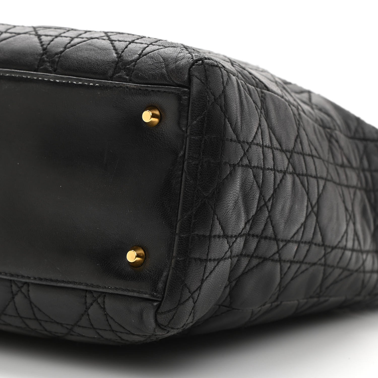 Christian Dior Lambskin Cannage Large Lady Dior Black 9 of 9