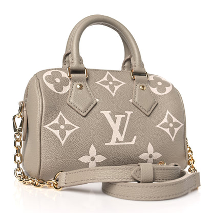 Louis Vuitton Empreinte Monogram Giant Speedy Bandouliere 20 Creme Beige 3 of 8