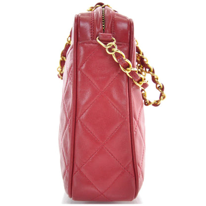 Chanel Lambskin Tassel Camera Case Red 4 of 11