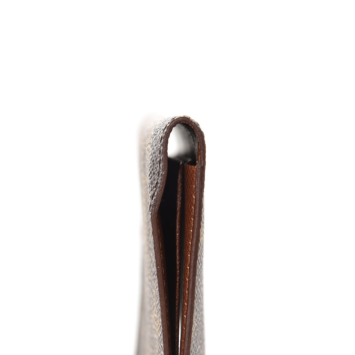 Monogram Simple Checkbook Holder Wallet