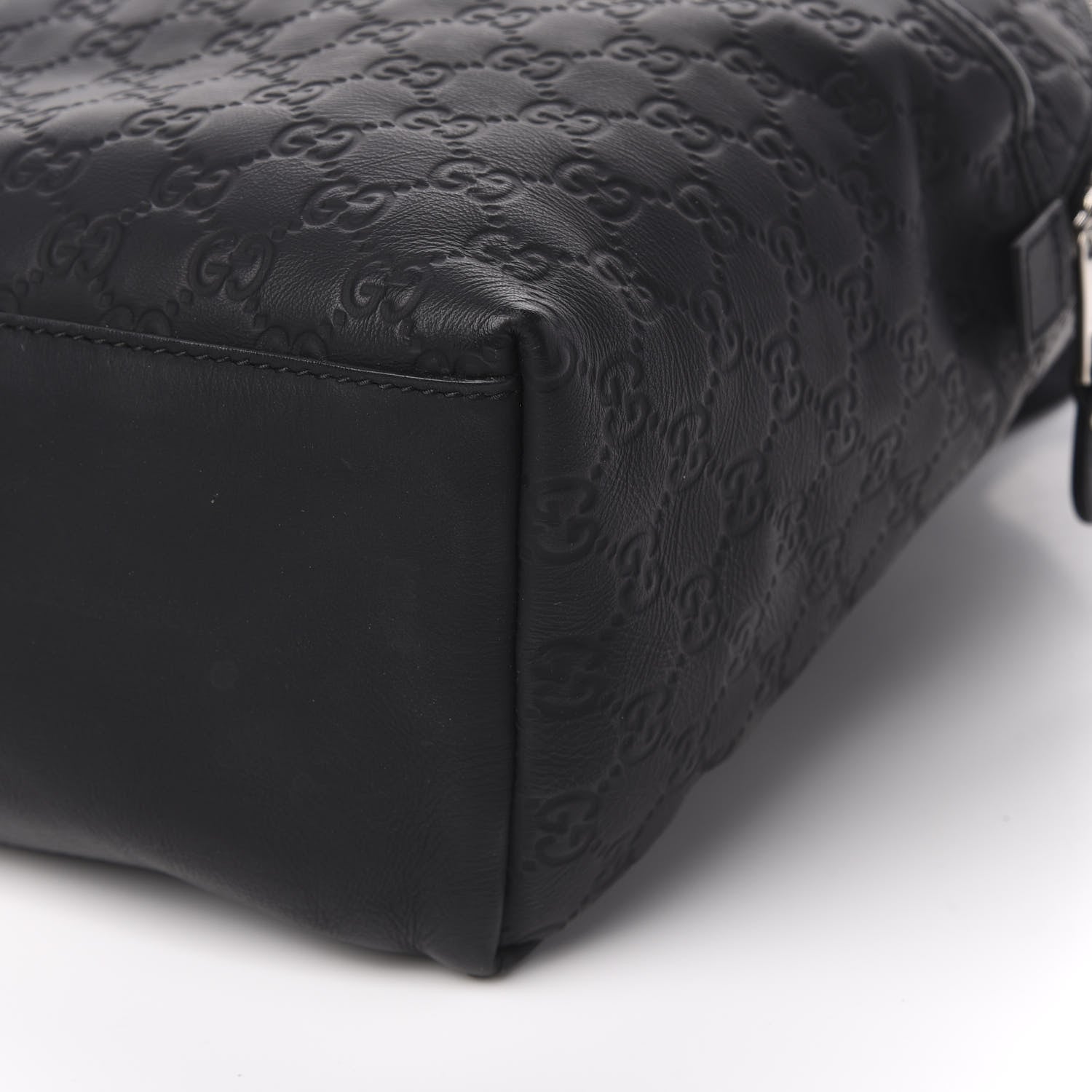 Gucci Guccissima Classic Backpack Black 8 of 11