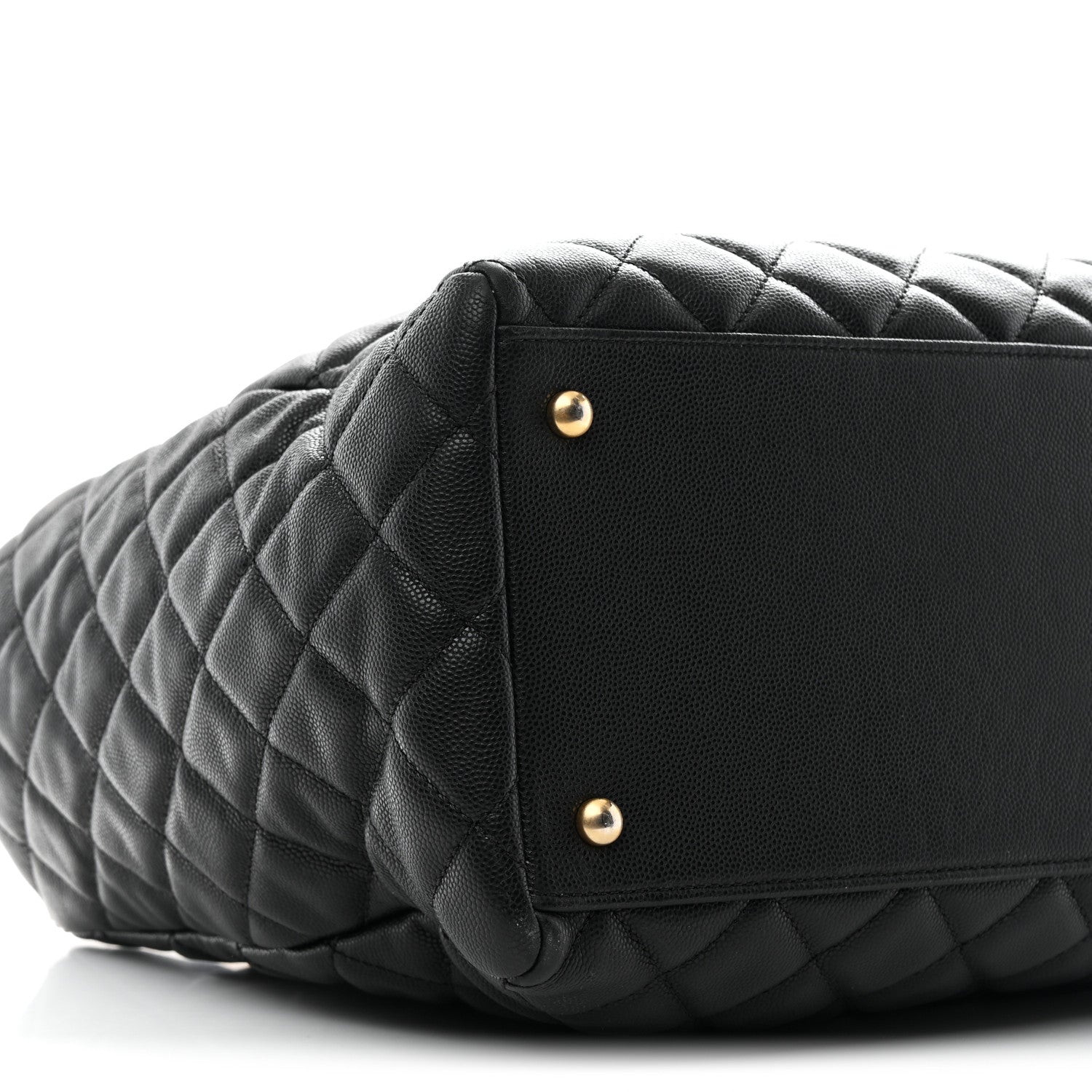Chanel Caviar Quilted Large Coco Handle Shopping Tote Black 9 of 10