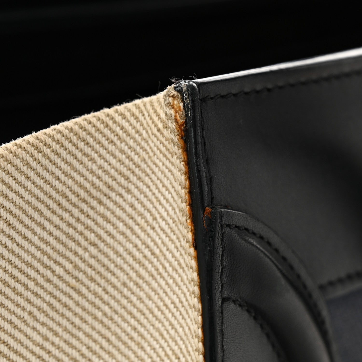 Celine Canvas Smooth Calfskin Micro Tri-Color Luggage Navy Blue 12 of 13