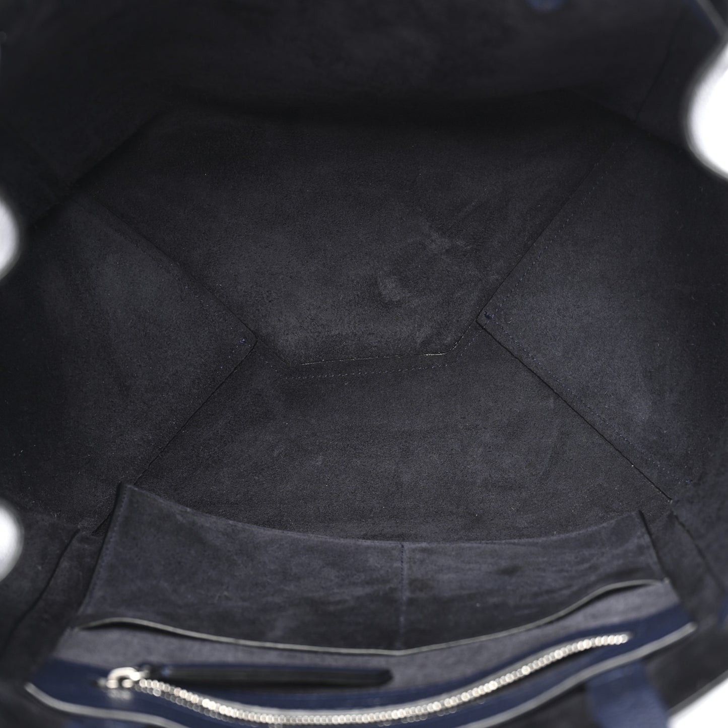 Soft Grained Calfskin Small Belt Cabas Phantom Navy
