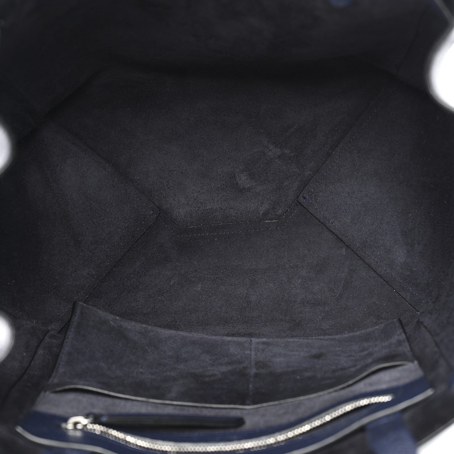 Celine Soft Grained Calfskin Small Belt Cabas Phantom Navy 4 of 10