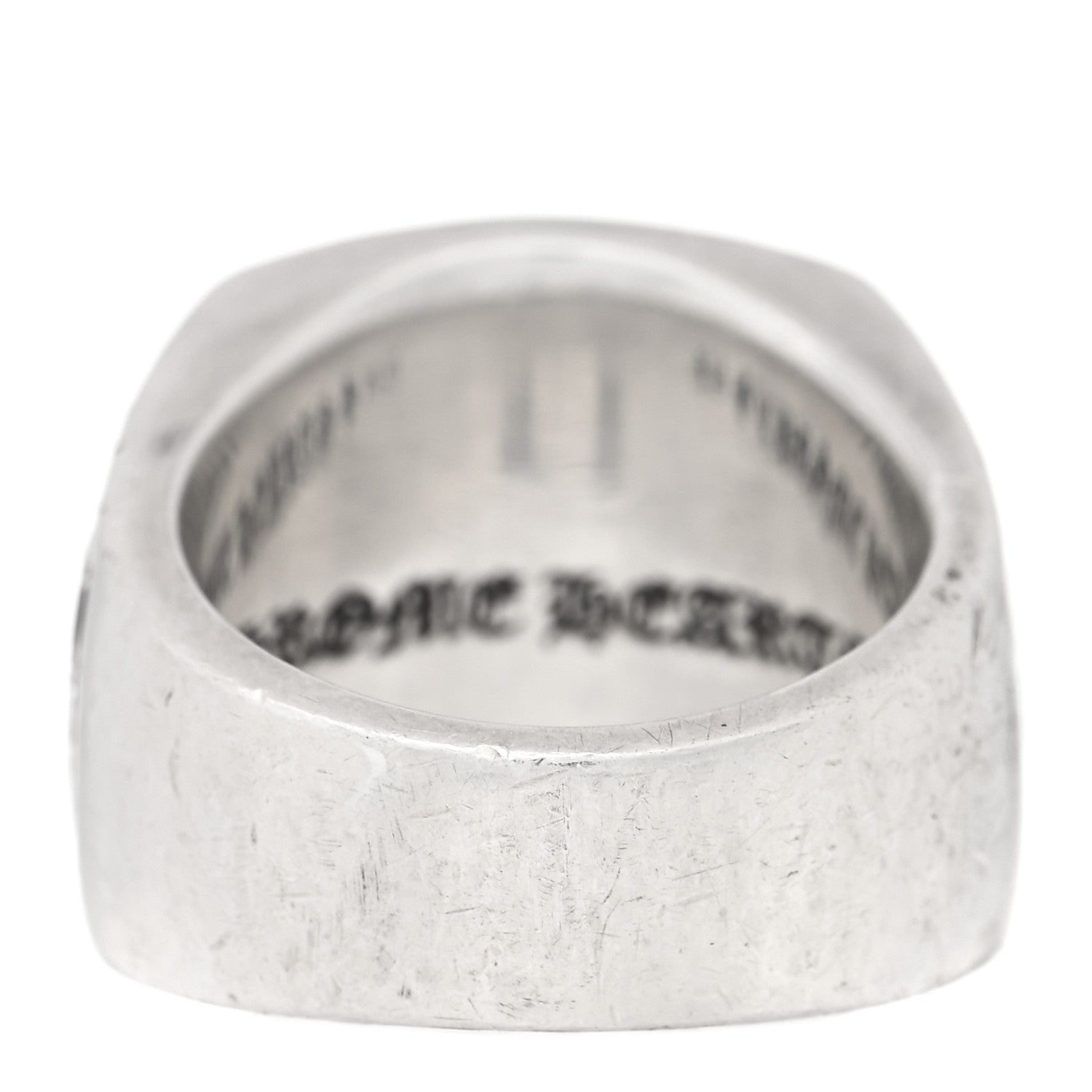 Chrome Hearts Sterling Silver Diamond Large Champion Ring 58 8.25 3 of 5
