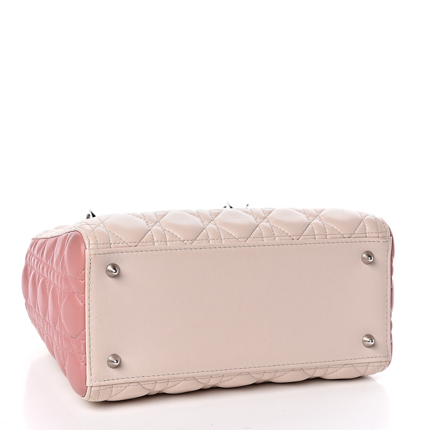 Christian Dior Lambskin Cannage Medium Tri-Color Lady Dior Light Pink 4 of 11