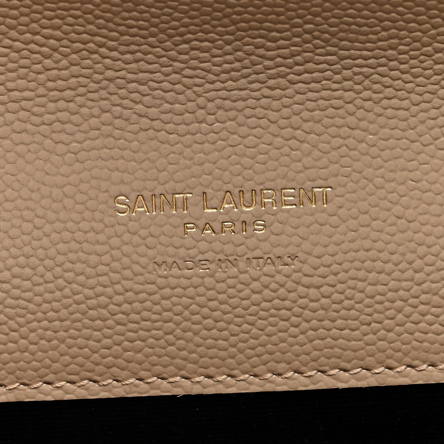 Grain De Poudre Textured Mixed Matelasse Triquilt Monogram Clutch Dark Beige