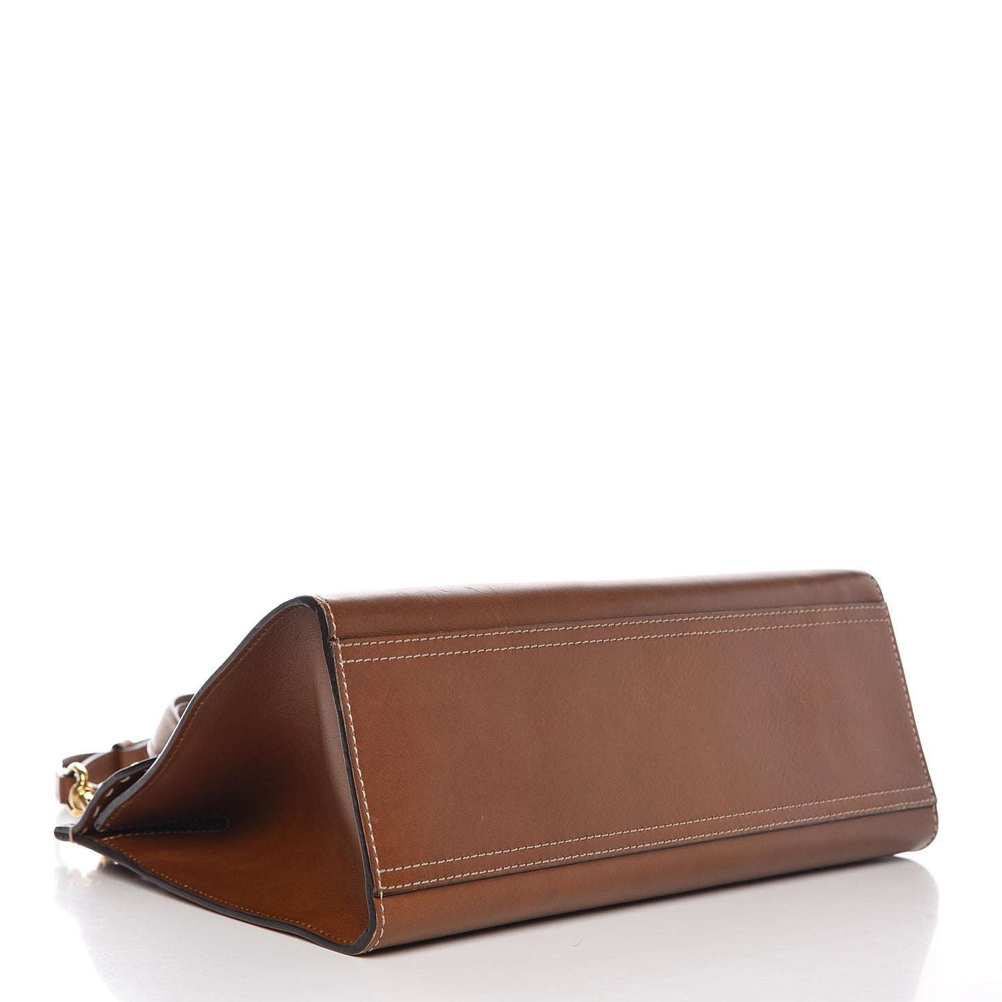 Calfskin Small GG Marmont Top Handle Bag Brown