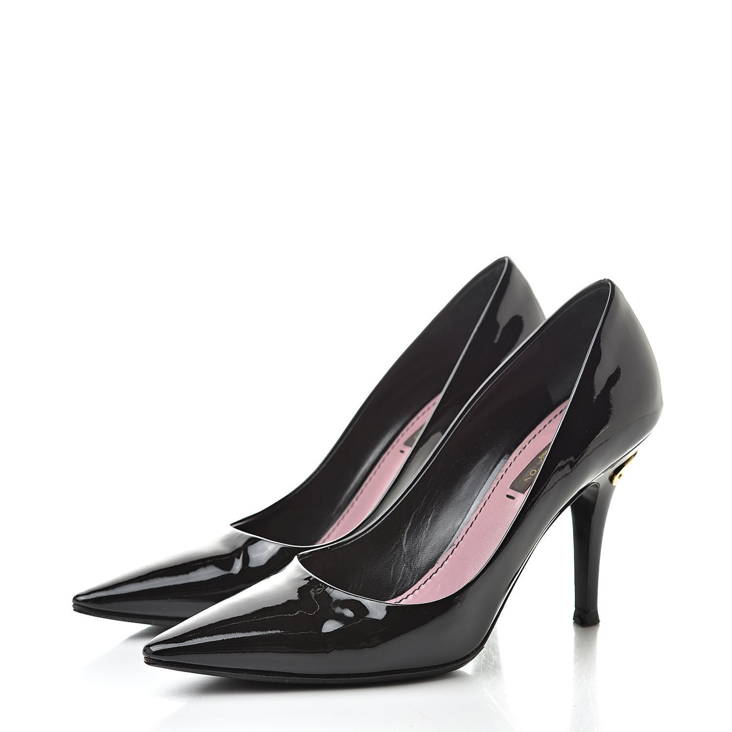 Patent Calfskin Pumps 37 Black
