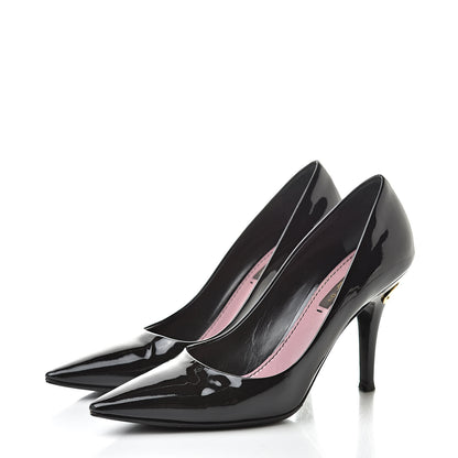 Louis Vuitton Patent Calfskin Pumps 37 Black 3 of 13