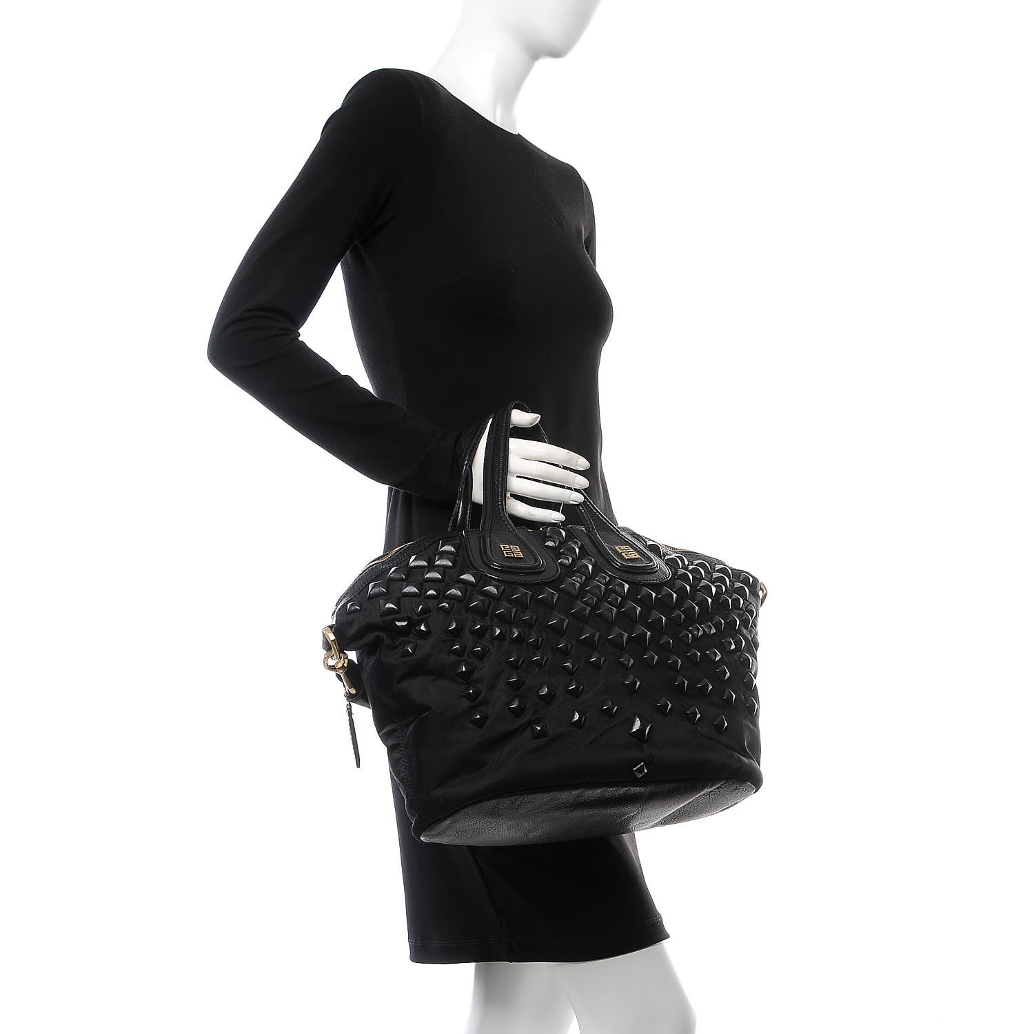 Givenchy Nylon Studded Medium Nightingale Black 2 of 7