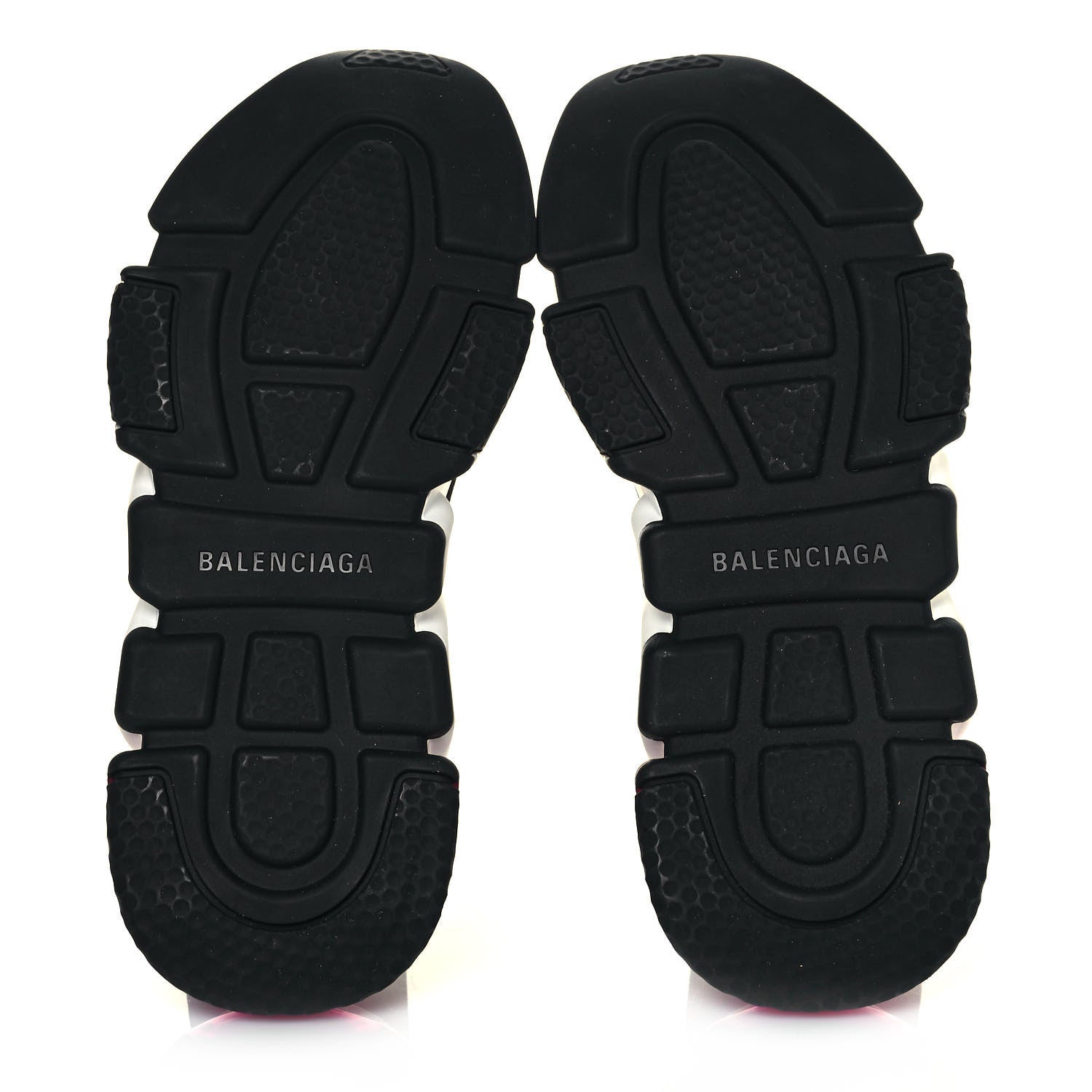 Balenciaga Neoprene Knit Womens Speed Clear Sole Sneakers 37 Black Pink 5 of 7