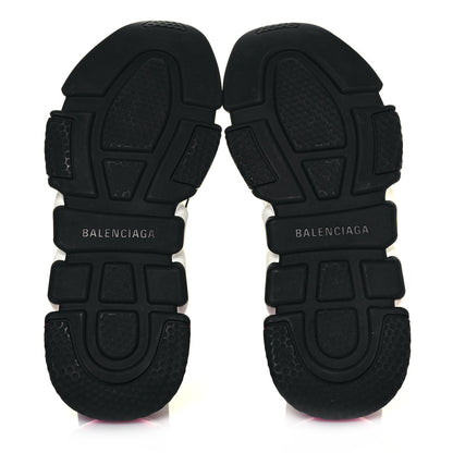 Balenciaga Neoprene Knit Womens Speed Clear Sole Sneakers 37 Black Pink 5 of 7