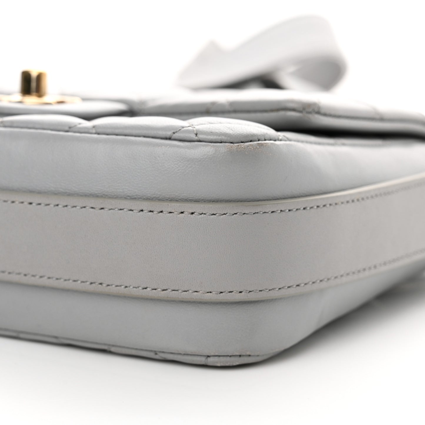 Calfskin Quilted Bolero De Chanel Flap Bag Grey