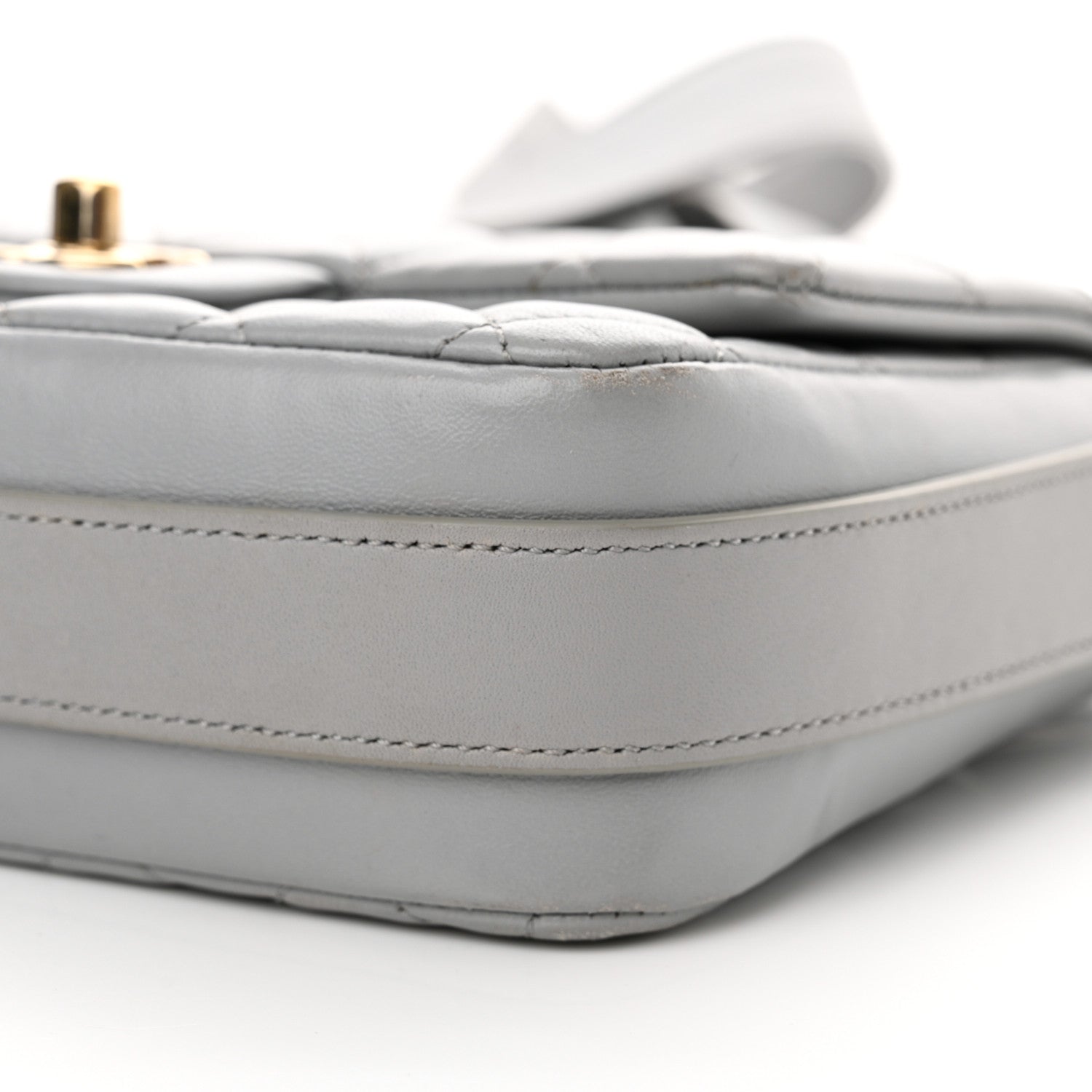 Chanel Calfskin Quilted Bolero De Chanel Flap Bag Grey 10 of 15