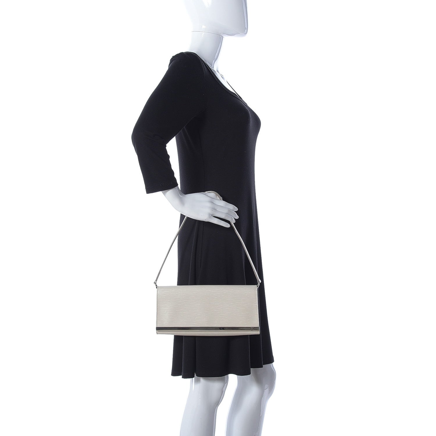 Louis Vuitton Epi Sevigne Clutch Ivory 2 of 15
