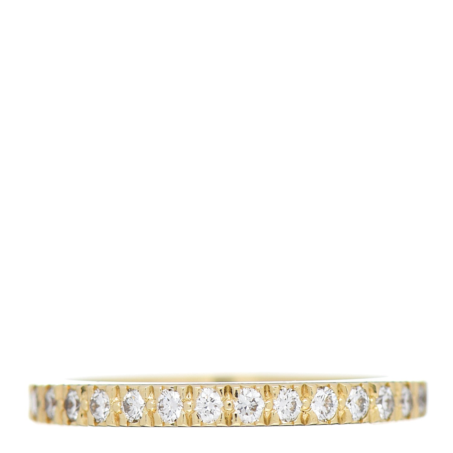 Tiffany 18K Yellow Gold Diamond Novo Half Circle Band Ring 48 4.5 1 of 4