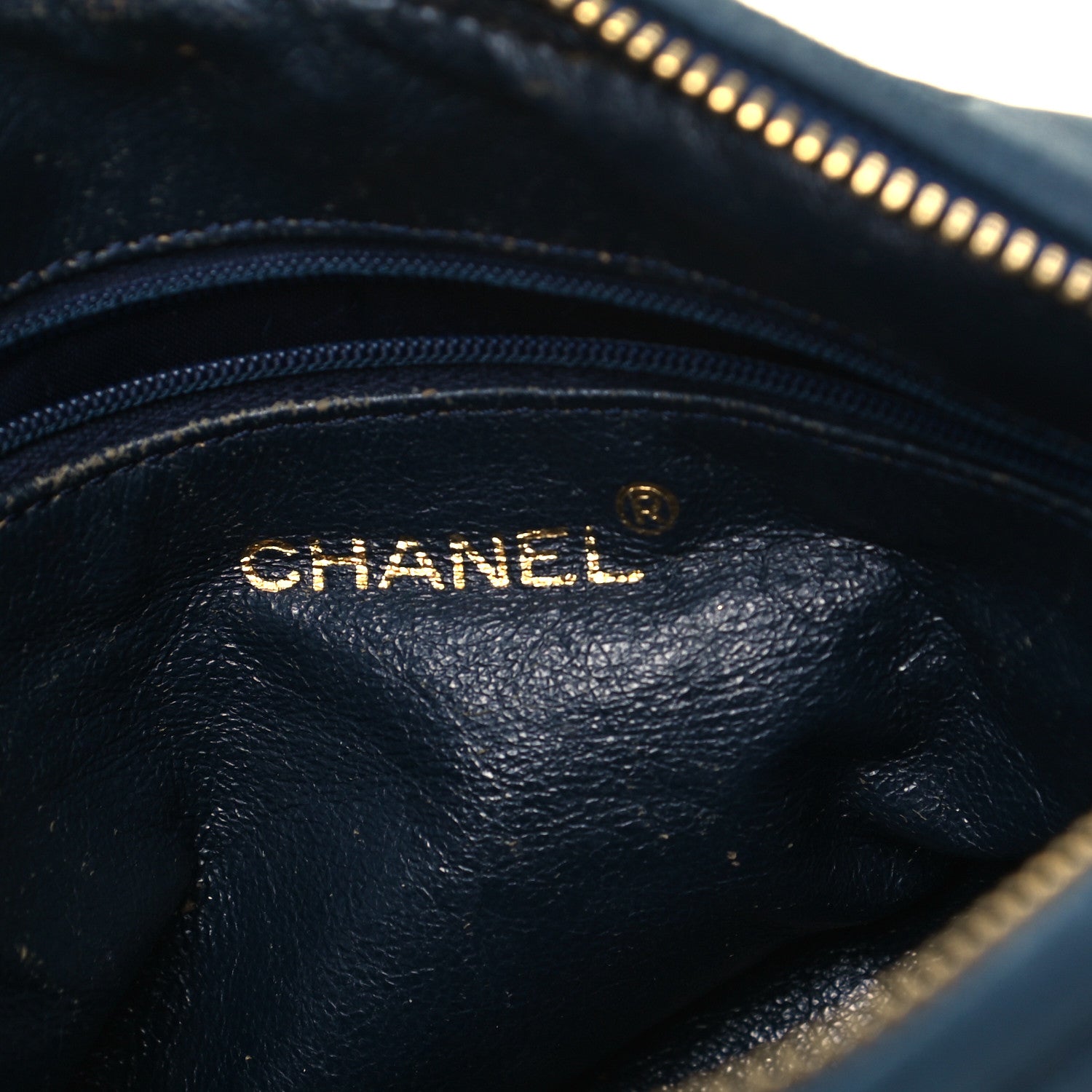 Chanel Lambskin Quilted CC Tassel Camera Case Blue 5 of 8