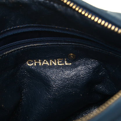 Chanel Lambskin Quilted CC Tassel Camera Case Blue 5 of 8