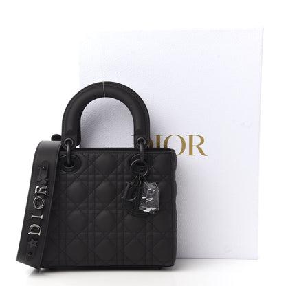 Christian Dior Ultra Matte Calfskin Cannage Small My ABCDior Lady Dior Black 10 of 10