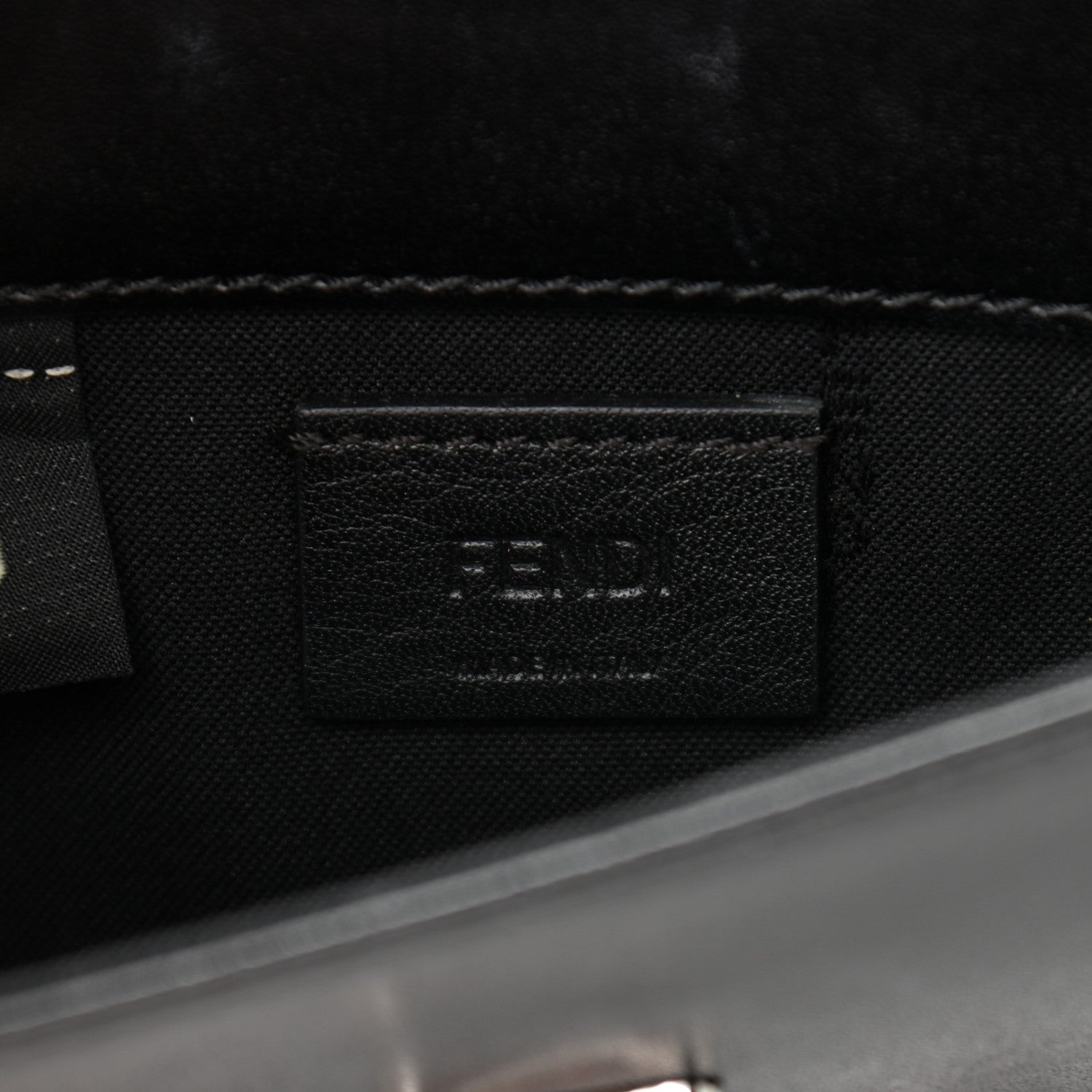 Fendi Vitello Liberty Studded Tube Wallet On Chain Black Multicolor 6 of 12