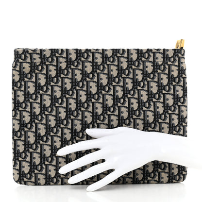 Christian Dior Oblique Zipped Pouch Clutch 2 of 8