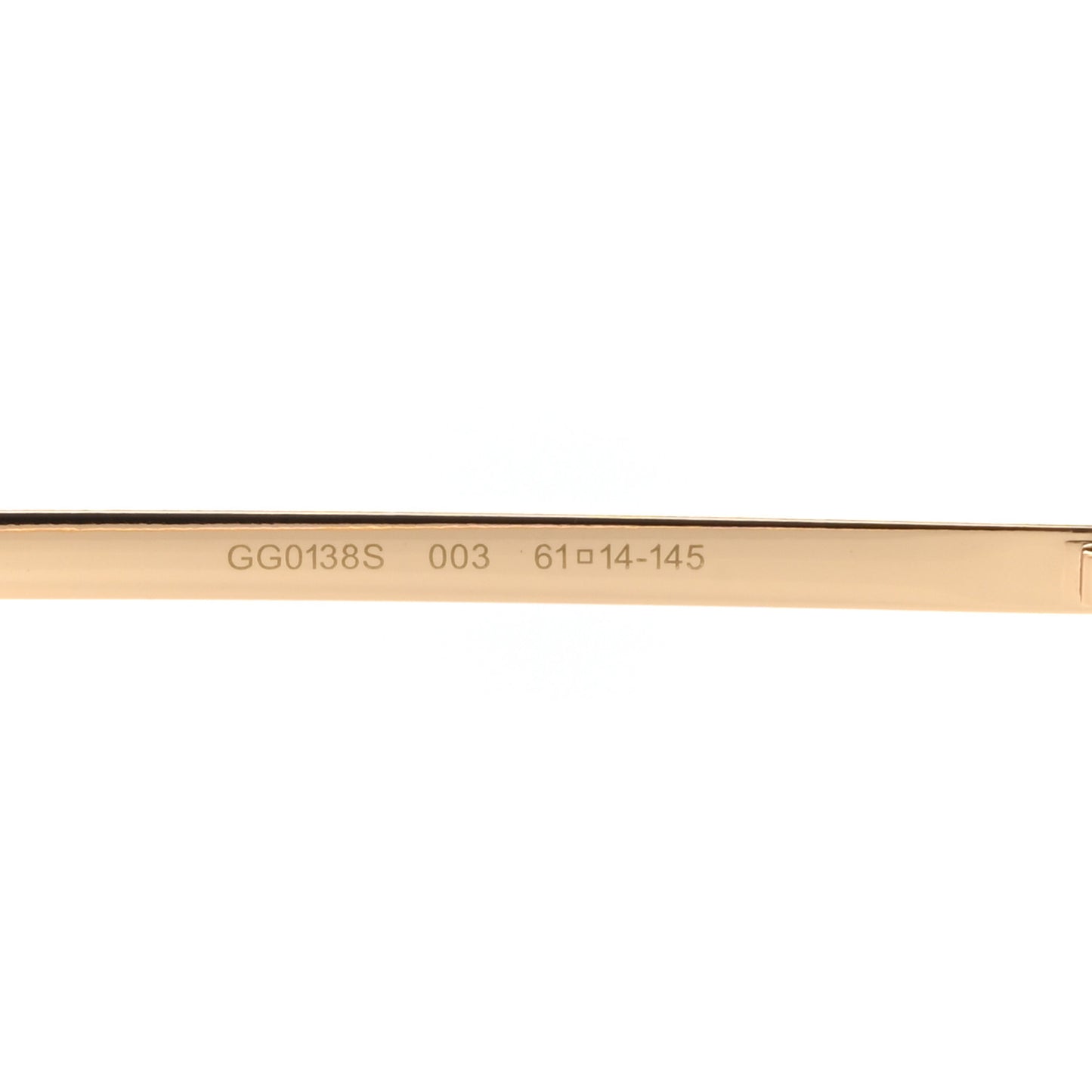 Aviator Eyeglasses GG0138S Gold Black