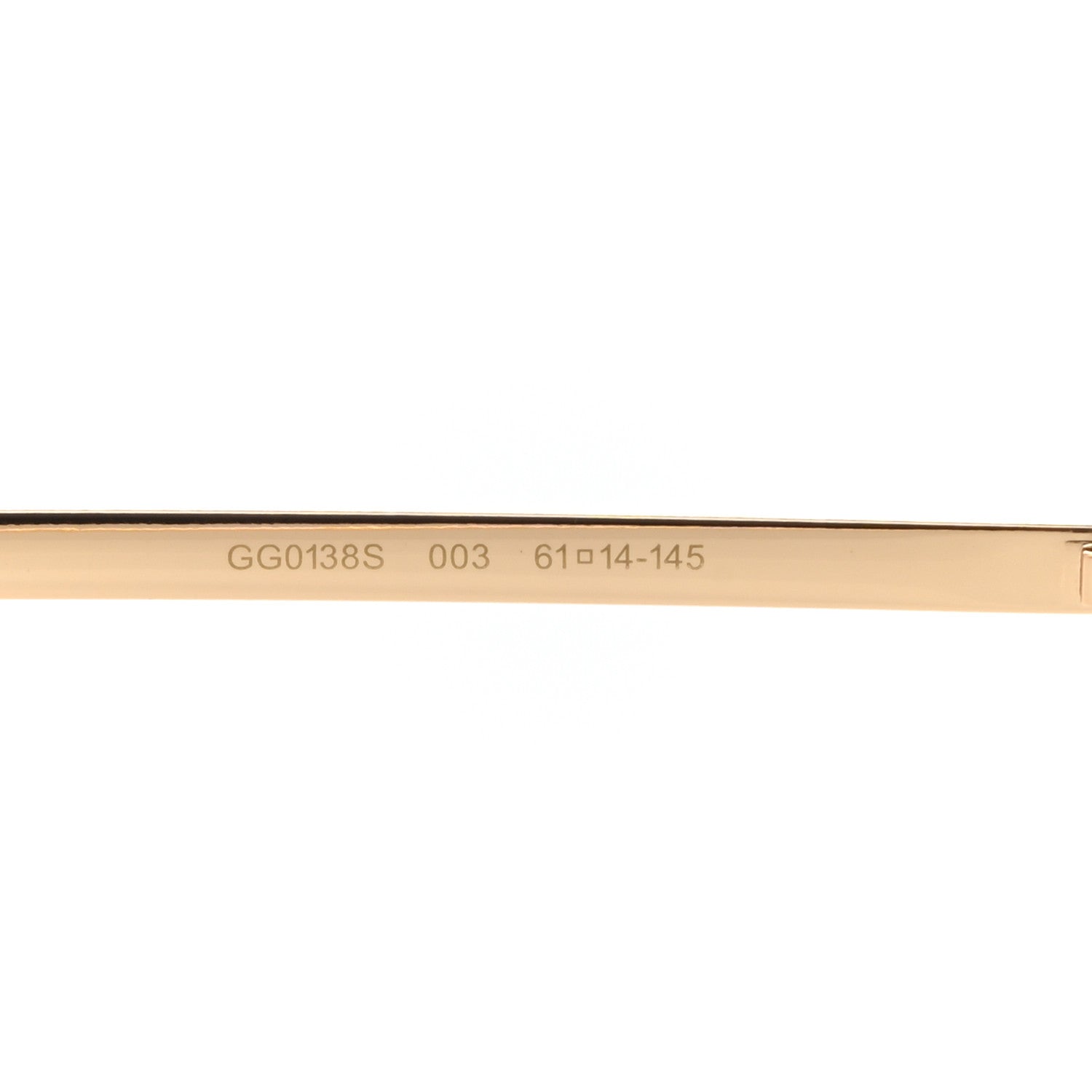 Gucci Aviator Eyeglasses GG0138S Gold Black 5 of 9