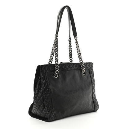 Chanel Calfskin Boy Reverso Shopping Tote Black 3 of 9