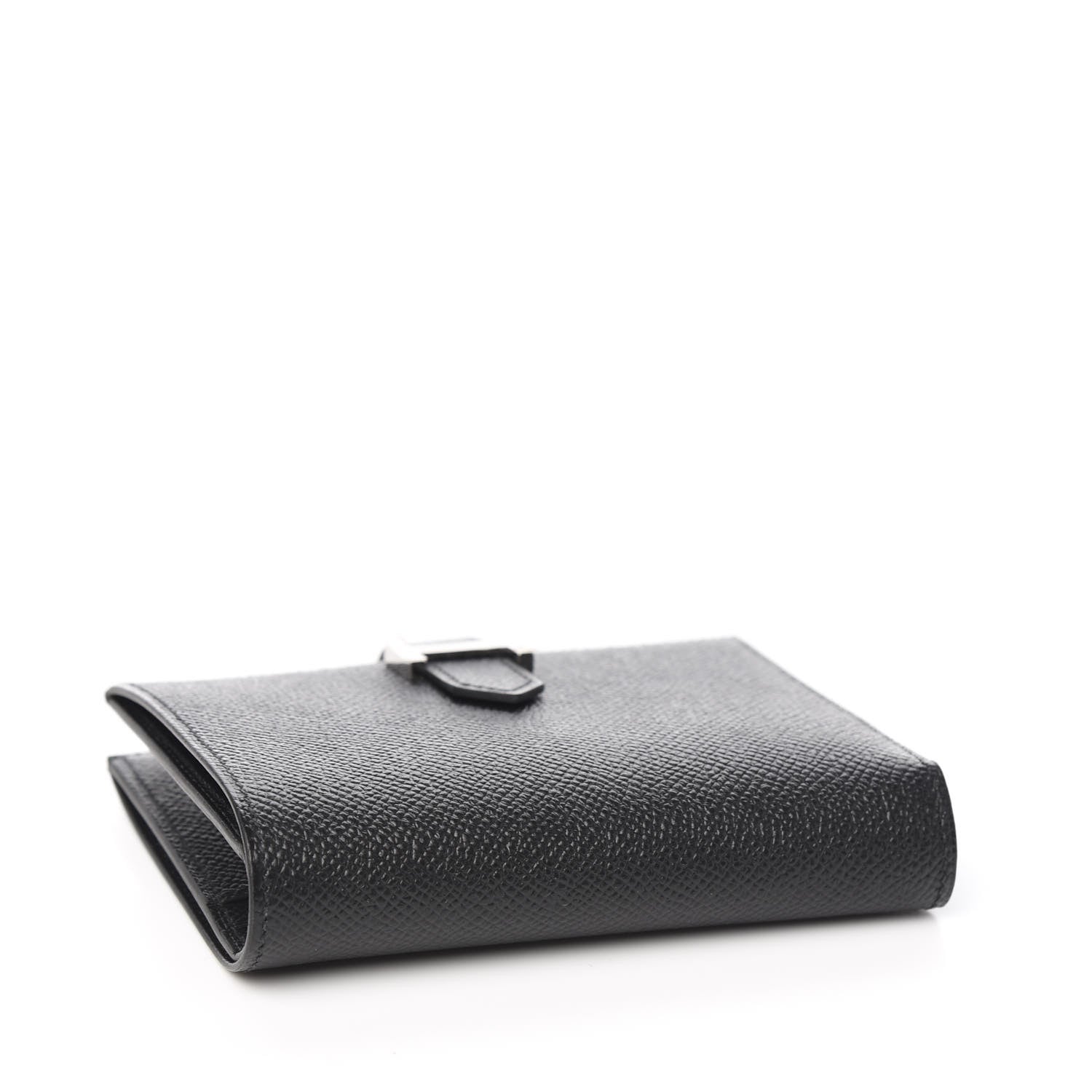 Hermes Epsom Bearn Compact Wallet Black 3 of 7