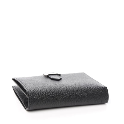 Hermes Epsom Bearn Compact Wallet Black 3 of 7