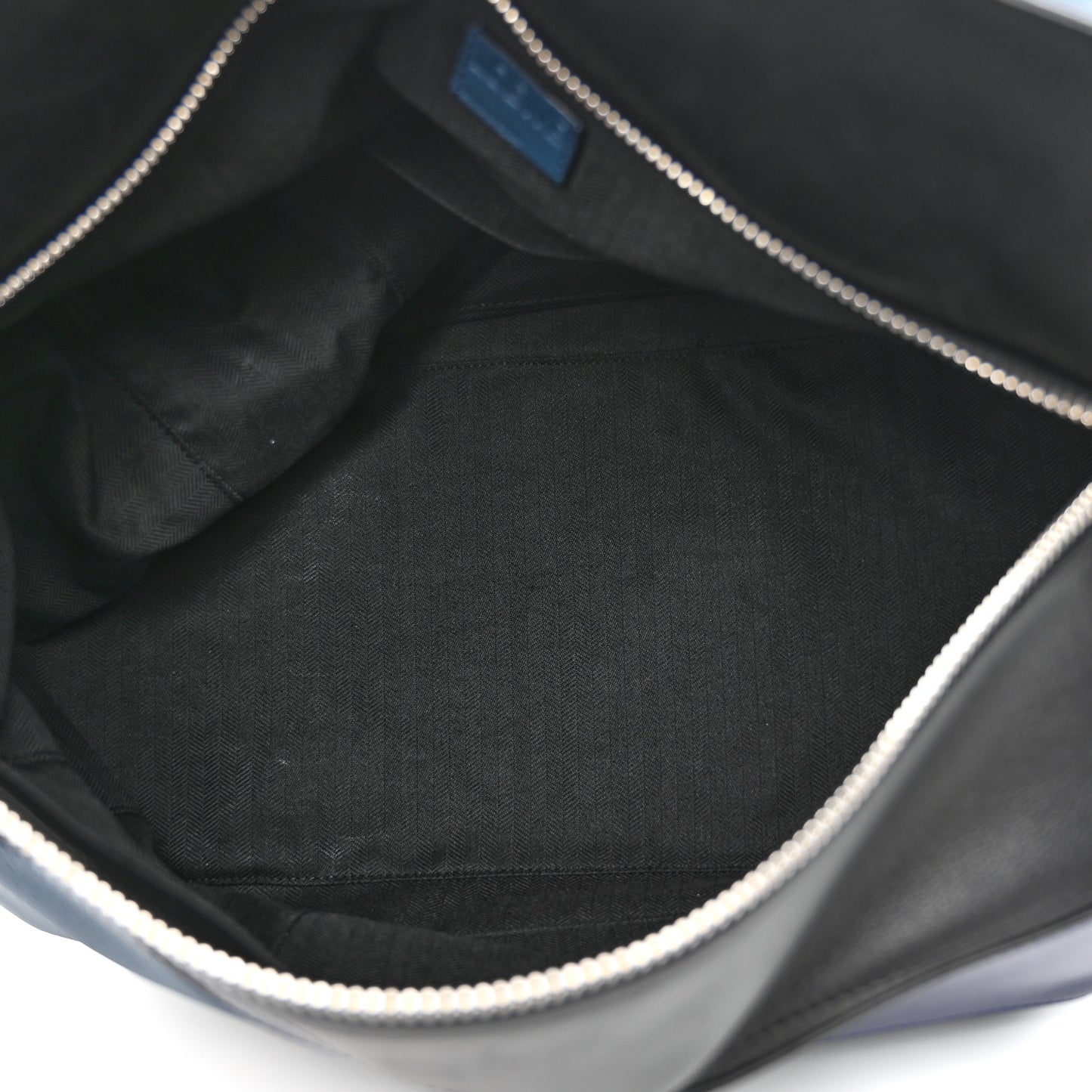 Calfskin XL Puzzle Bag Blue Black