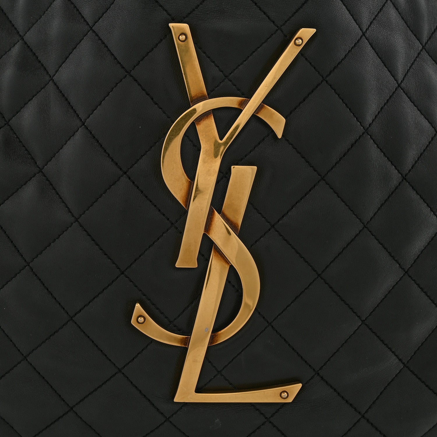 Saint Laurent Lambskin Quilted Maxi Icare Shopping Tote Black 14 of 18