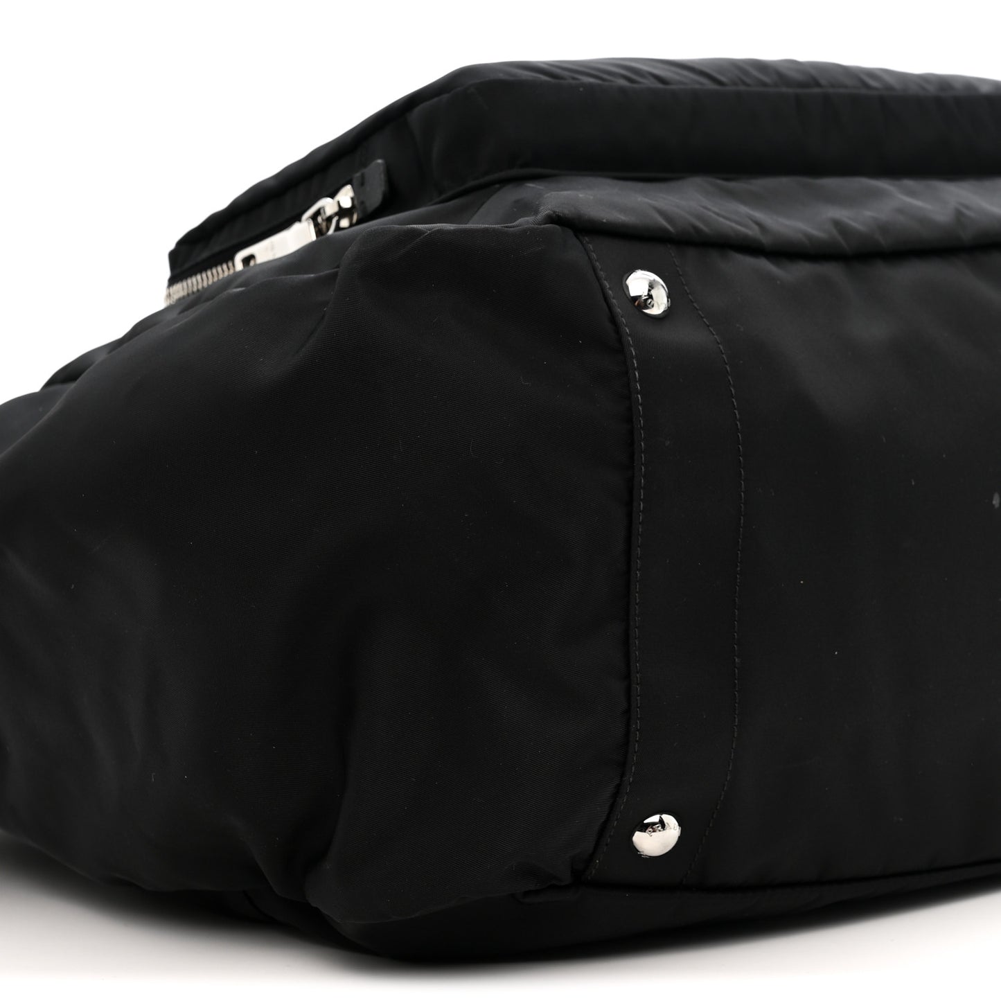 Tessuto Nylon Vela Diaper Bag Black