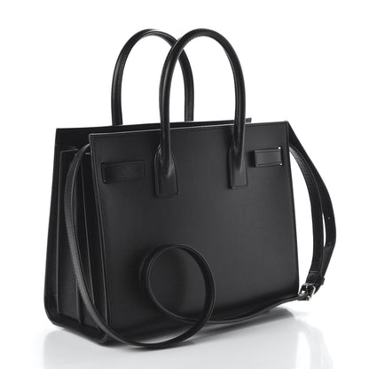 Saint Laurent Grained Calfskin Baby Sac De Jour Black 2 of 8
