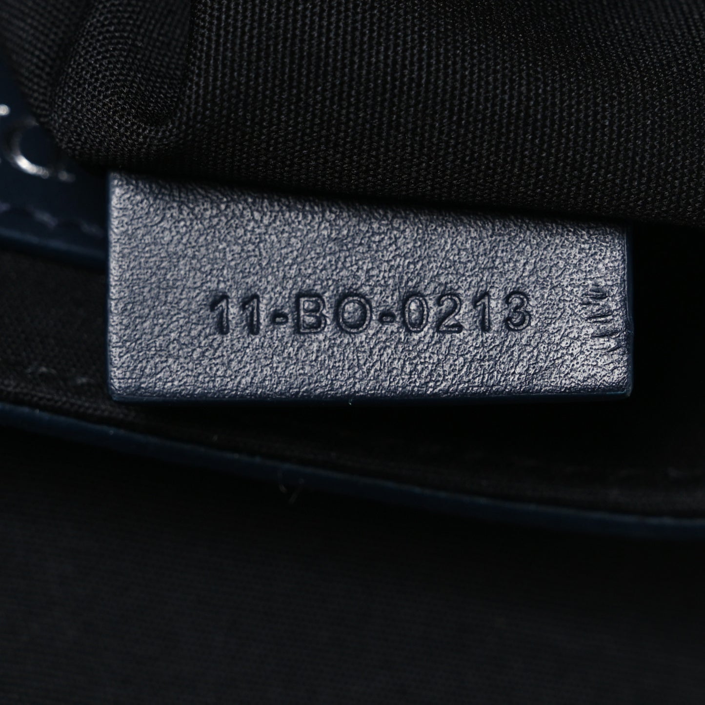 Coated Canvas CD Diamond Mini Hit The Road Bag Navy Blue