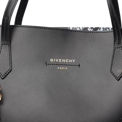Givenchy Smooth Calfskin Wing Shopper Tote Black White 10 of 10