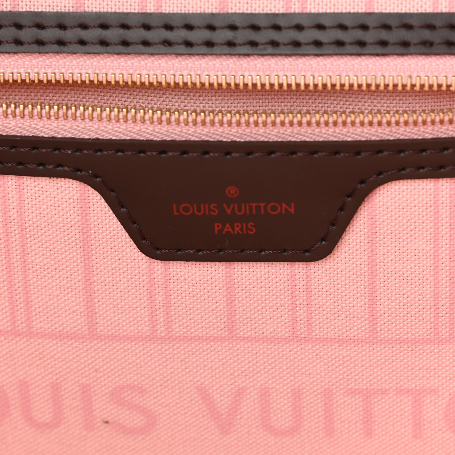 Louis Vuitton Damier Ebene Neo Neverfull MM Rose Ballerine 7 of 12